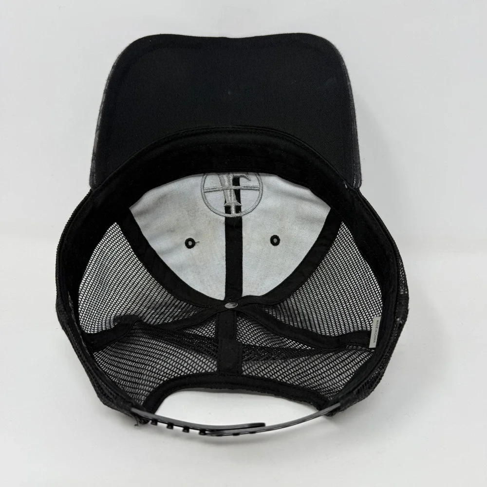 Leupold Mens Black Camo Trucker Hat Embroidered Logo Snapback Mesh Baseball‎ Cap
